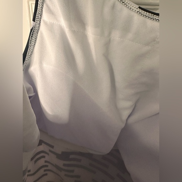 Nanu Black White Patterned High Neck Tank Bathing Suit Top NWT - Picture 5 of 7